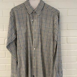 Onward Reserve blue and green checked button down